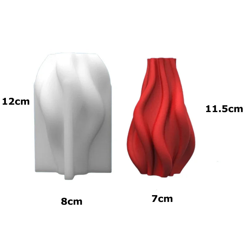 DIY Silikon Kerzenform für einzigartige Wellen Säulenkerzen