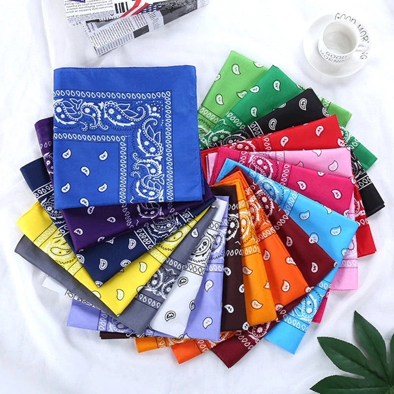 Stylisches bedrucktes Bandana Kopftuch Unisex vielseitig tragbar