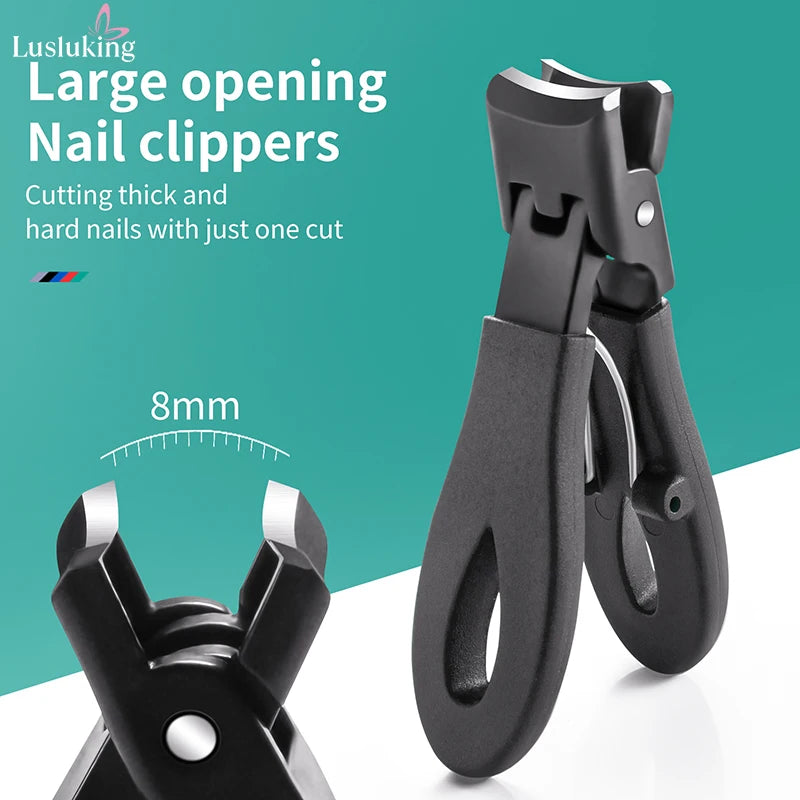 Präziser Nagelknipser für dicke Nägel mit 8mm Öffnung, Edelstahl - Anti-Rutsch-Griff