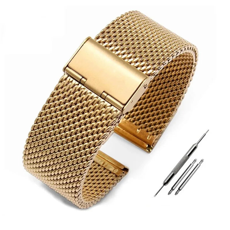 Edelstahl Milanese Armband: Eleganz für Ihre Uhr