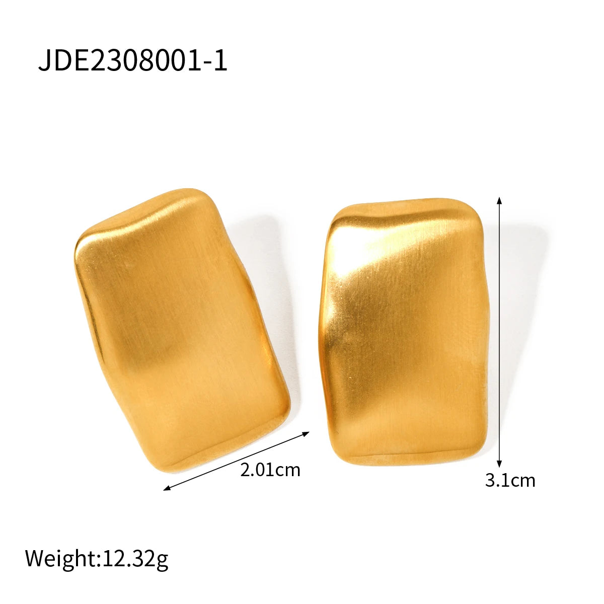 Geometrische Edelstahl Ohrringe Ring Set – Vintage Stil für Damen