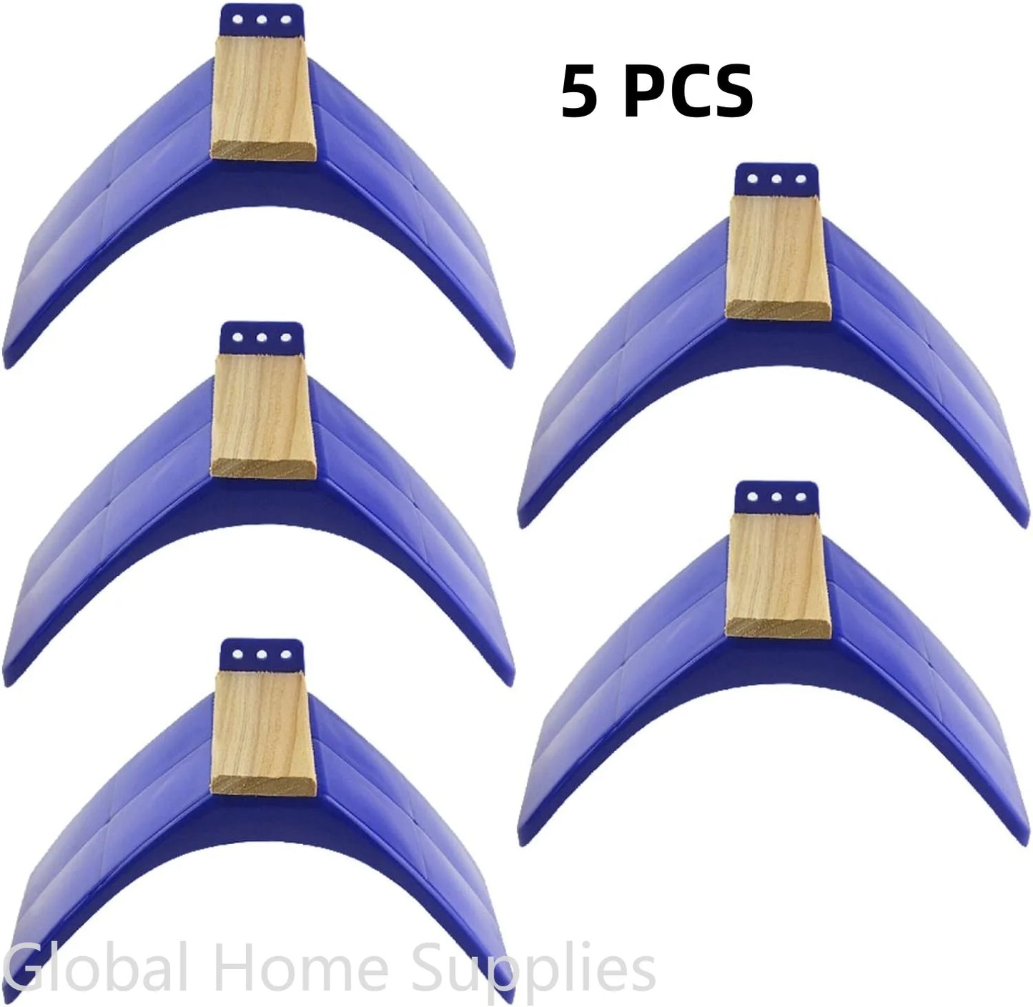 5-teiliges Tauben- und Vogelschutz-Set mit Holzauflage und Kunststoffständer