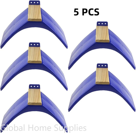 5-teiliges Tauben- und Vogelschutz-Set mit Holzauflage und Kunststoffständer