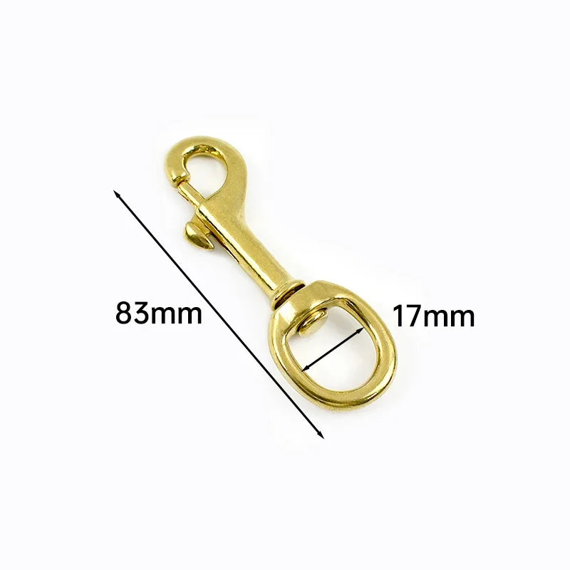 Massiver Messing Karabinerverschluss 10 30 mm drehbar für Taschen Gürtel