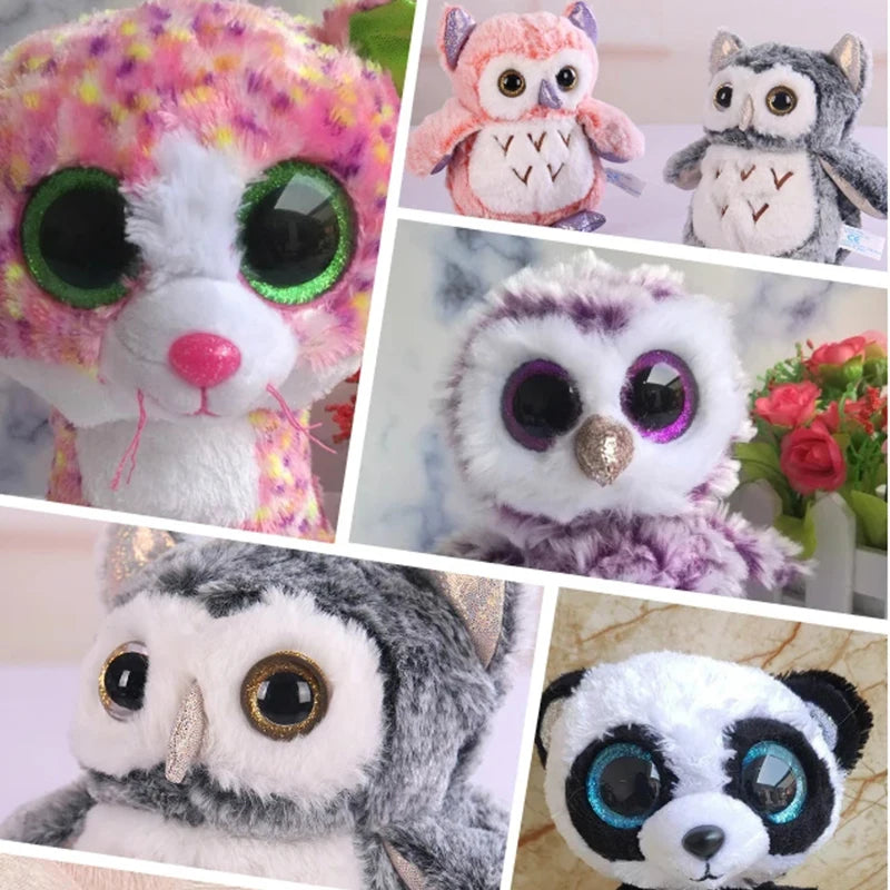20 Stück Sicherheitsaugen Kunststoff Glitter Mix Größen für Amigurumi