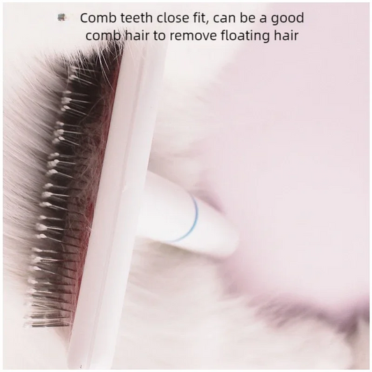 Haarentferner Bürste für Hunde und Katzen mit rutschfestem Griff und Edelstahlklingen