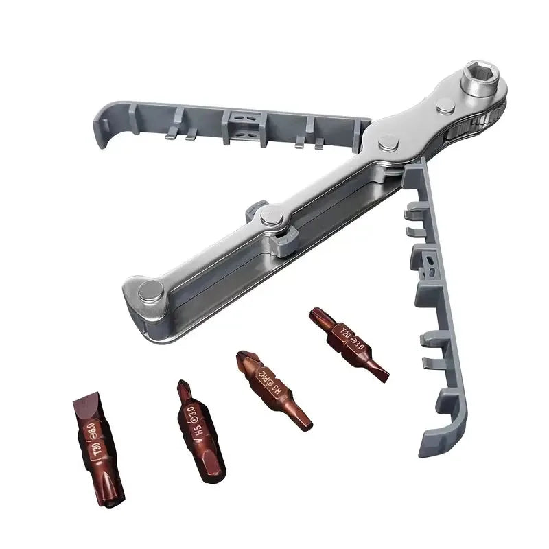 Kompakter bidirektionaler Ratschen Schraubendreher für Heimwerker