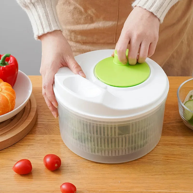 Salatschleuder manuell – Gemüsetrockner für Salat & Obst-Yabubest - Home & More