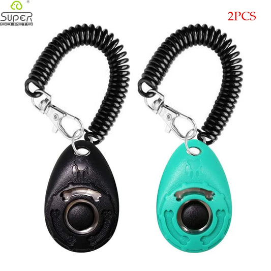 2er Set Hundetraining Clicker mit verstellbarer Handschlaufe für Haustiere