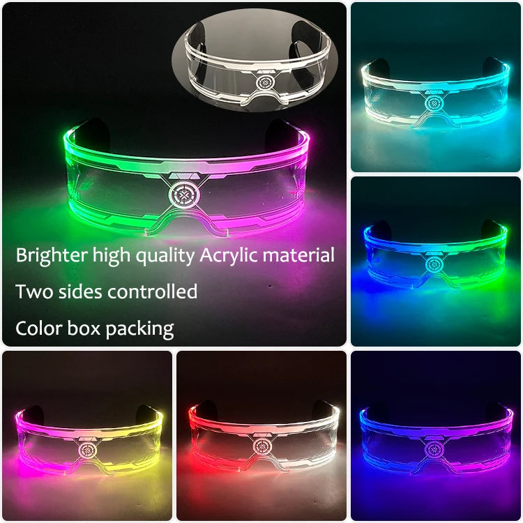 Leuchtende LED Partybrille für unvergessliche Anlässe