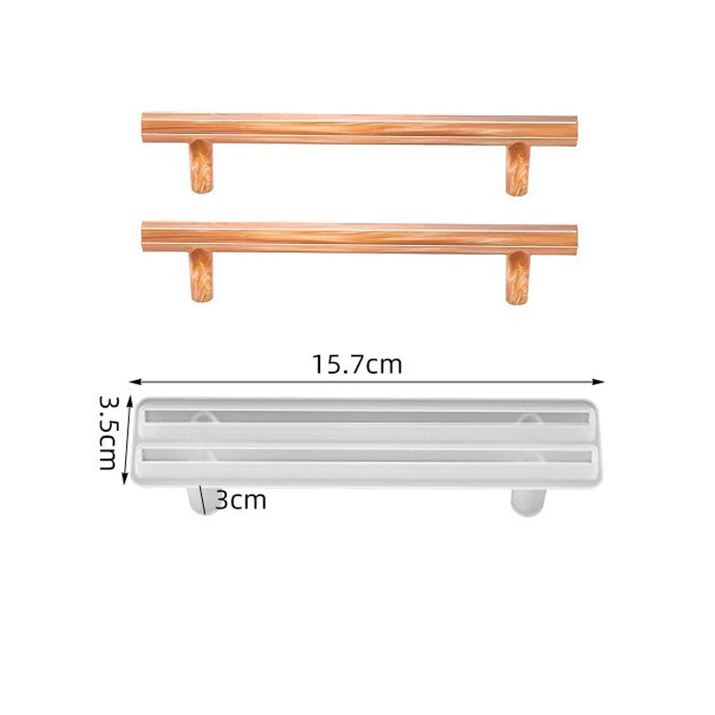 Große rechteckige Silikonform für Epoxidharz Tablett DIY Untersetzer
