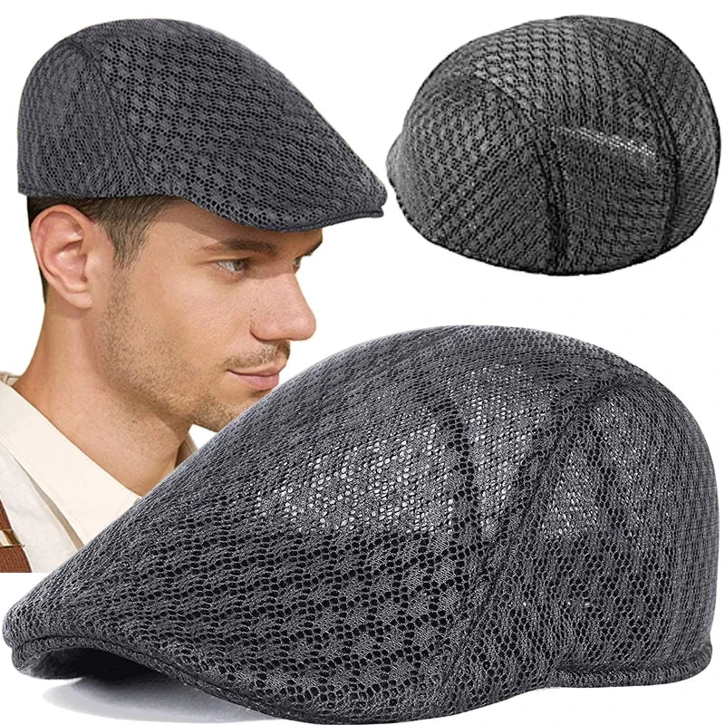 Atmungsaktive Sommer-Berets Unisex – Winddicht - Sonnenschutz, Retro-Stil