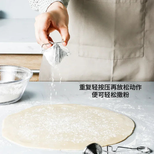 Edelstahl Mehlstreuer manuell – Präzises Puderzucker-Sieb, Backwerkzeug