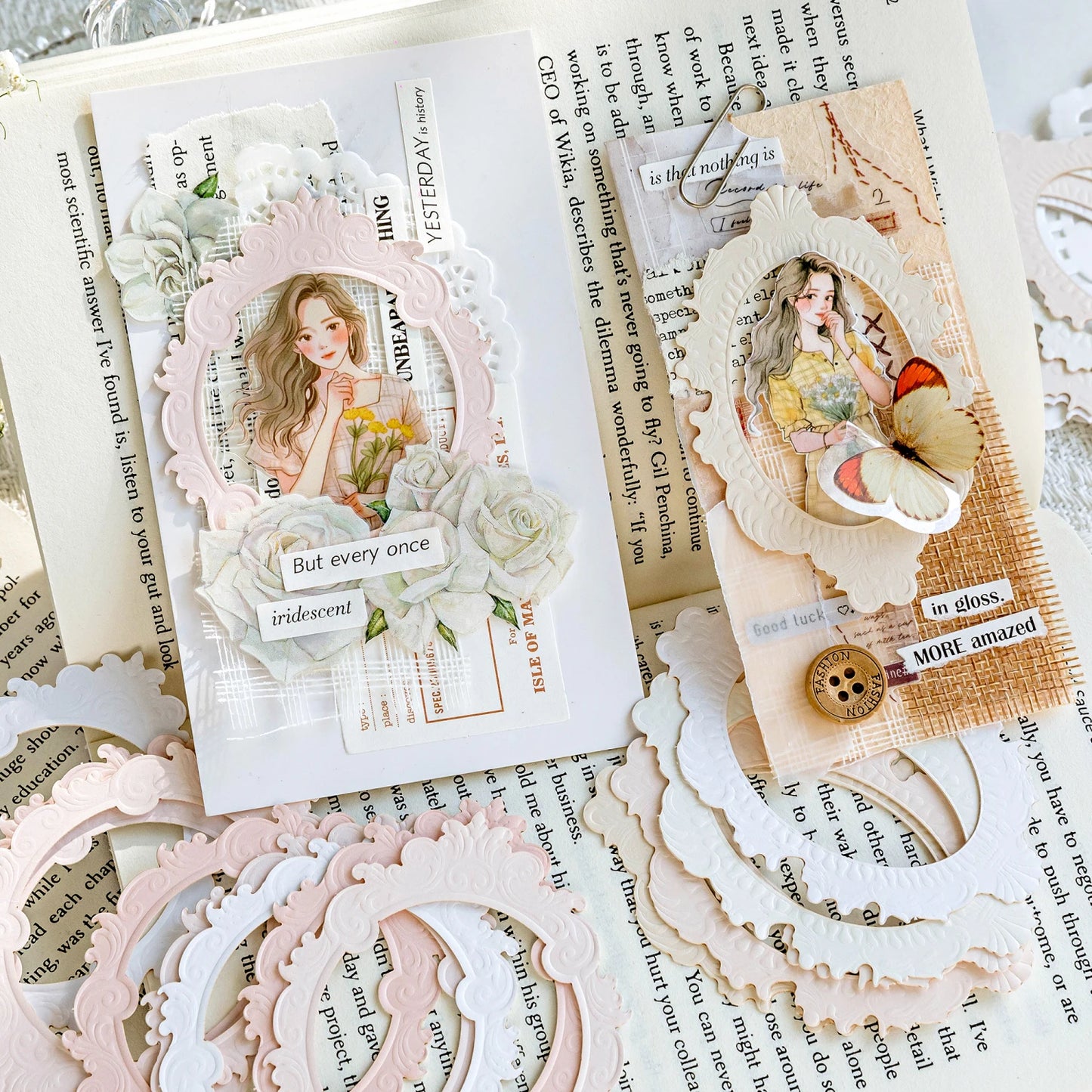 Vintage Ausschnitt Rahmen Set für kreatives DIY Scrapbooking