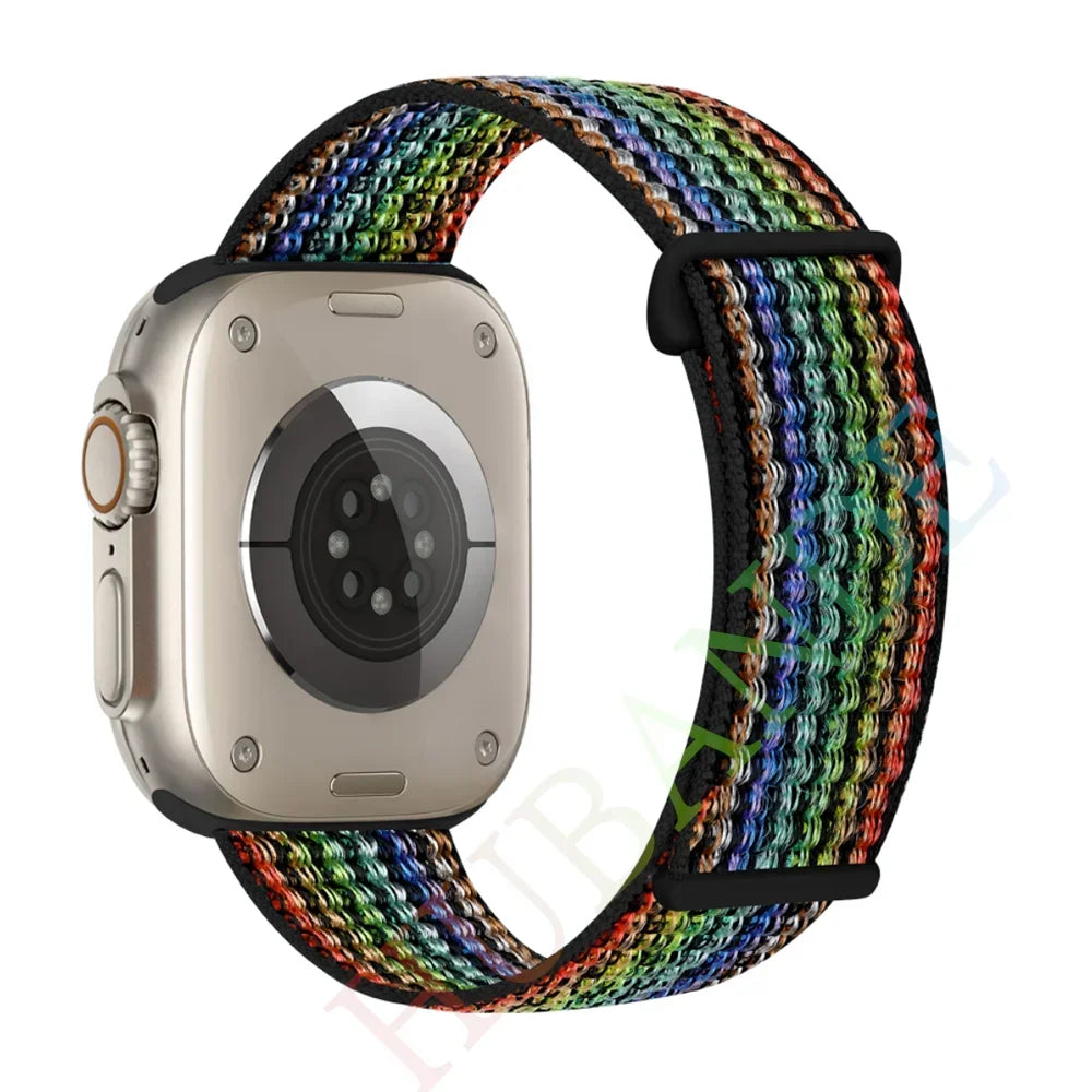 Atmungsaktives Nylonarmband für Smartwatch 38-49 mm, Unisex