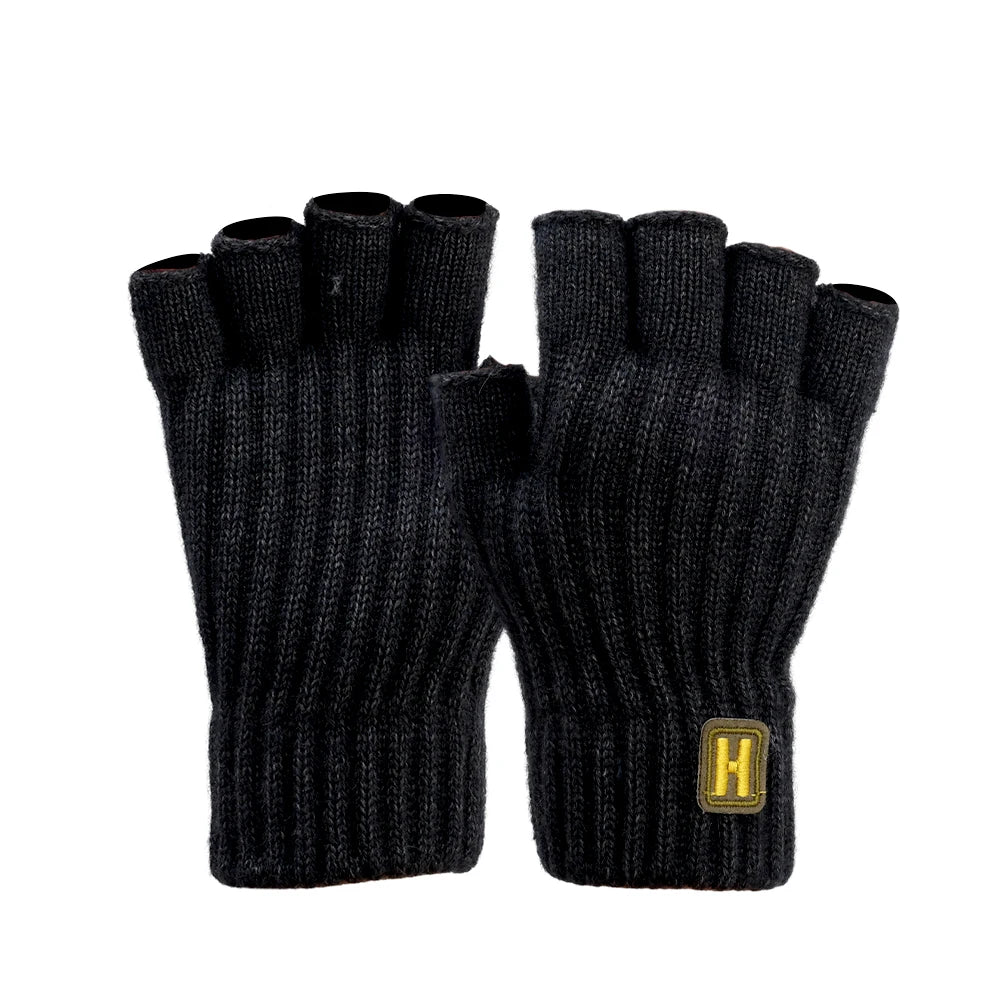 Gestrickte Thermo Halbfingerhandschuhe Für Damen Und Herren-Yabubestshop