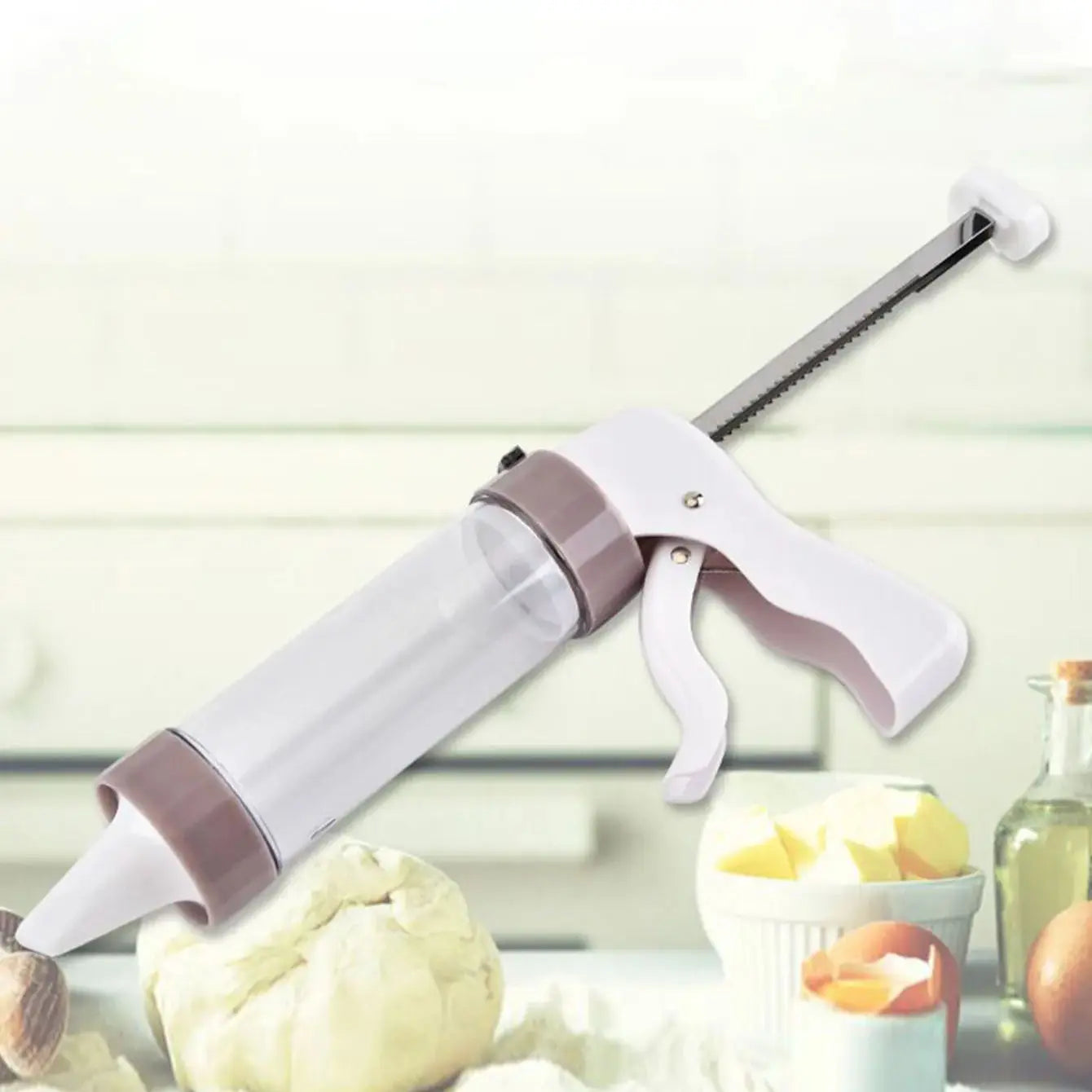 Cookie Press Kit mit 20 Teilen - Manuelle Keksform Maschine für präzises Dekorieren