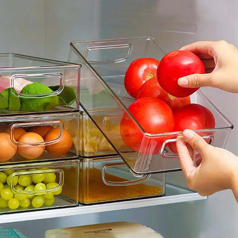 Transparenter Kühlschrank Organizer Box – Gemüse Obst Lagerung Behälter Varianten