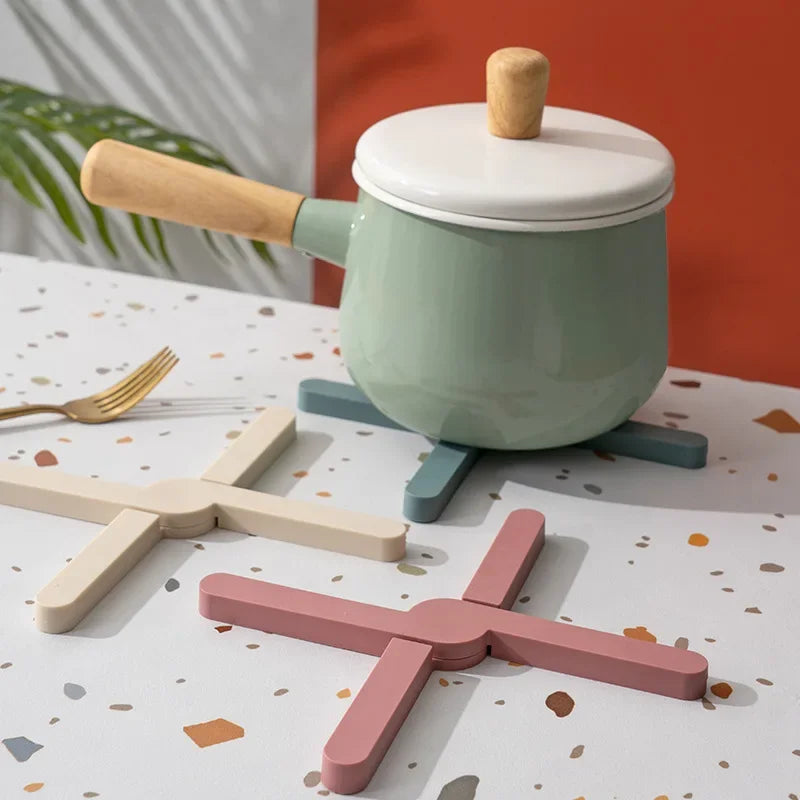 Faltbares, hitzebeständiges Silikon-Tischset, rutschfest für Esst