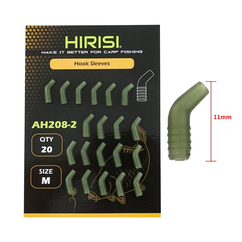 20x Anti Tangle Gummi Sleeves für Karpfenangeln Zubehör Angelschnur Schutz