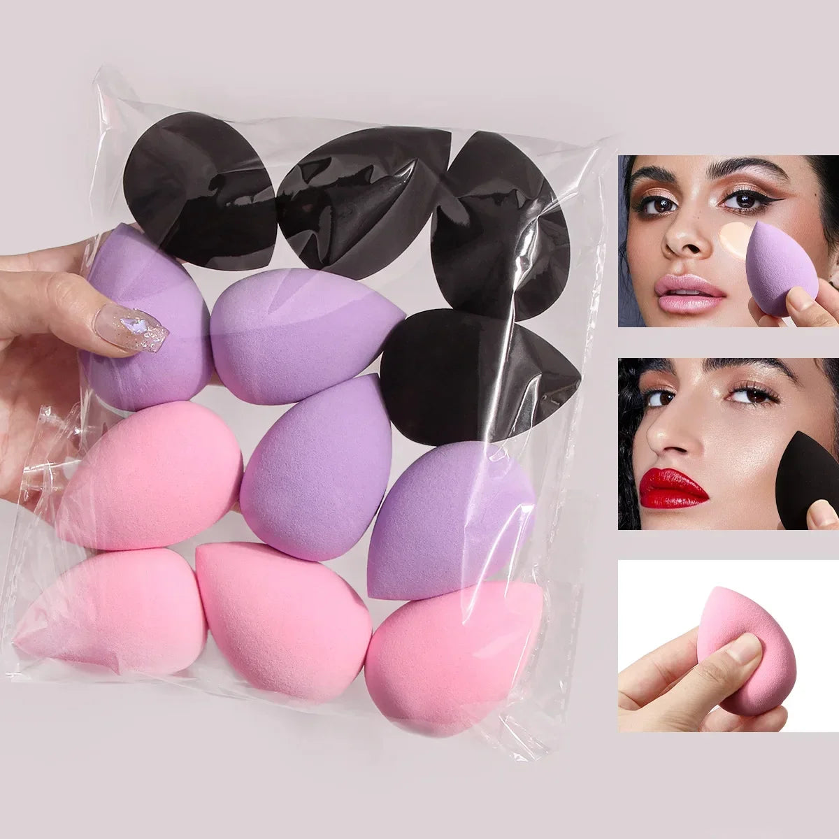 12-teiliges Make-Up Schwamm Set – Weich - Vielseitig für makelloses Finish