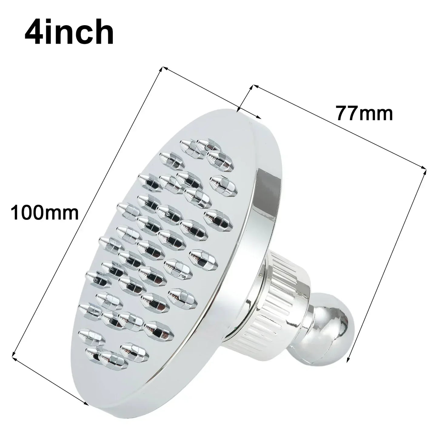 ABS Duschkopf Silber 10,2 cm mit Innengewinde für angenehmes Duscherlebnis