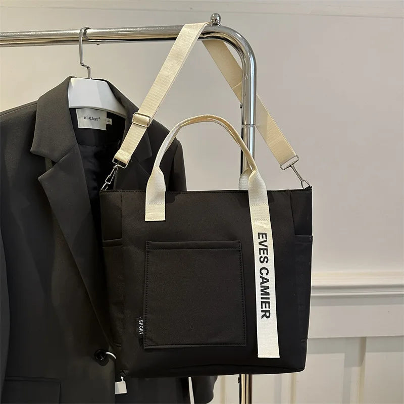 Nylon Damen Handtasche Campus Student Tote Wasserdichte Schultertasche