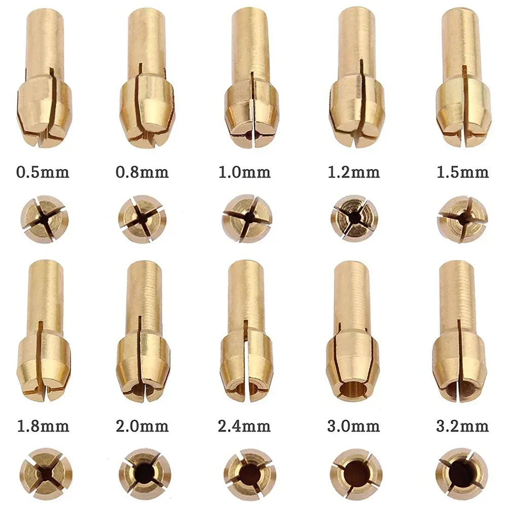 11-teiliges Mini Bohrfutter Set für präzises Arbeiten mit Drehwerkzeugen