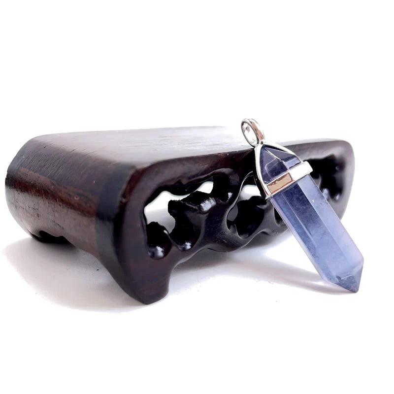 Naturstein Sechseck Stabanhänger – DIY Schmuck, Amethyst, Tigerauge Mix