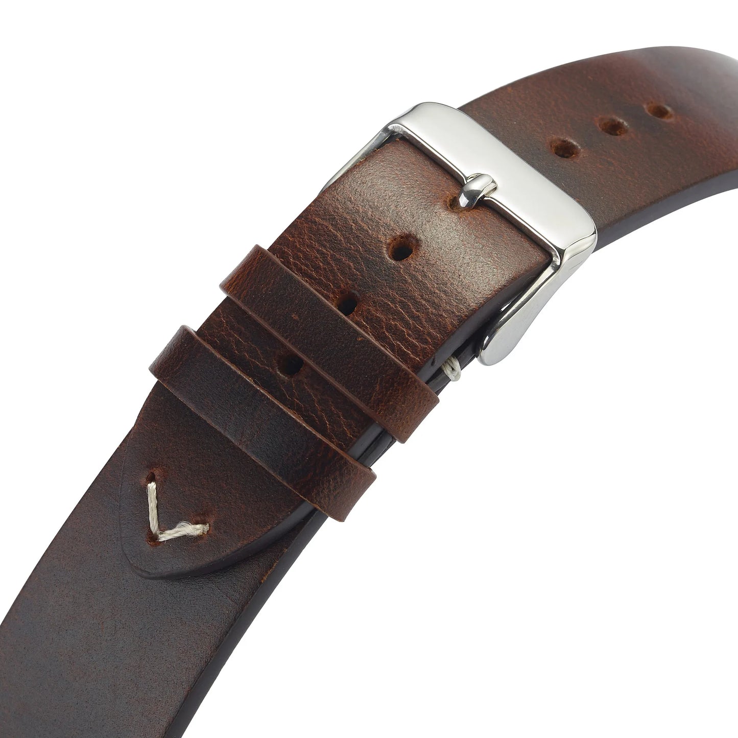 Wachs Uhrenarmband aus echtem Leder mit Schnellverschluss 18 bis-Yabubest - Home & More