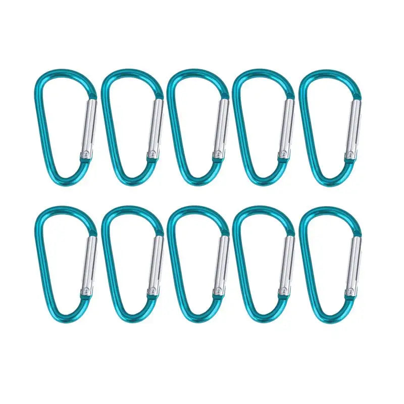 Karabiner Schlüsselbund Aluminium D-Ring 10/20er Set-Yabubest - Home & More