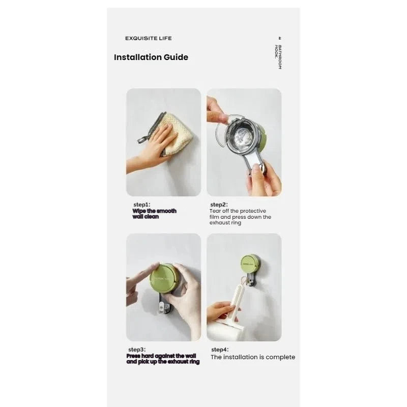 Starker Saughaken ohne Bohren für Bad Küche Haushalt