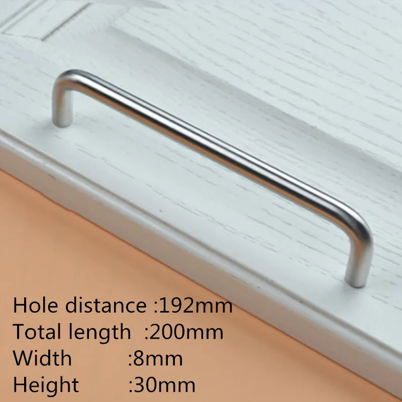 Edelstahl U-Typ Türgriff 8mm – Robust - Zeitlos für Möbel