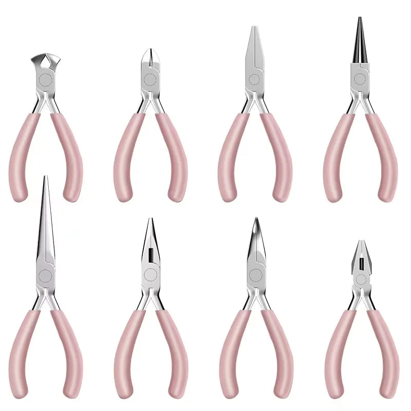 Mini Schmuckzangen Set 8-teilig für präzises Basteln & Handwerk