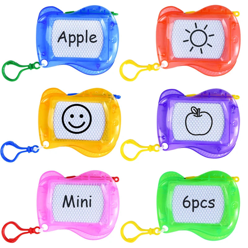 Magnetisches Mini Zeichenbrett Set mit Schlüsselbund für Kinder