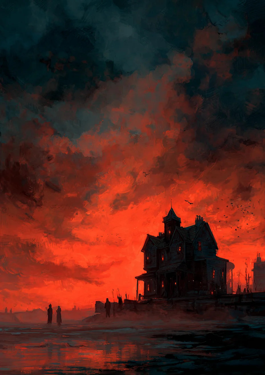 Halloween Malen nach Zahlen Set für Erwachsene Leinwand Wandkunst DIY