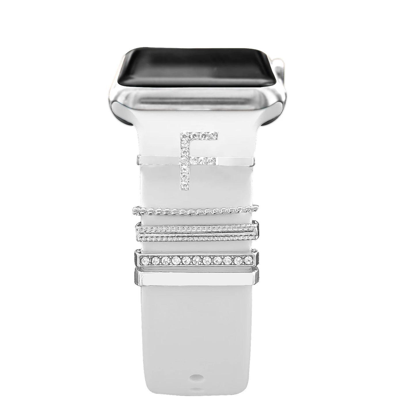 Dekoration für Apple Watch Band Ultra2 10 9 8 Diamant Schmuck Armband Zubehör für Samsung/Huawei Uhr 20/22mm Armband Charms-Yabubest - Home & More
