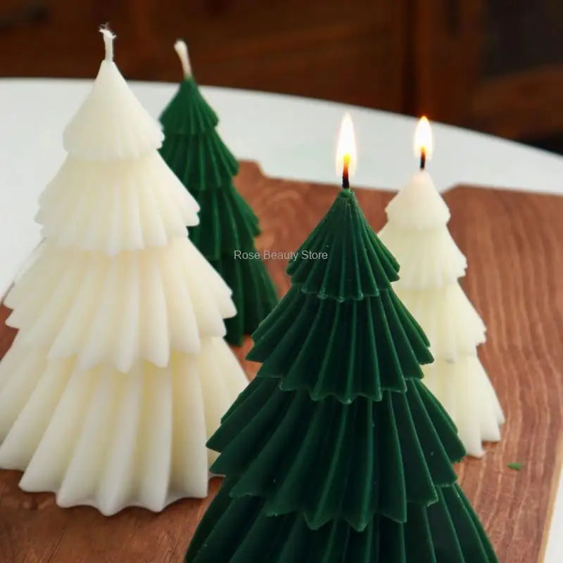 3D Weihnachtsbaum Silikonform für kreative DIY Kerzen und Dekorationen