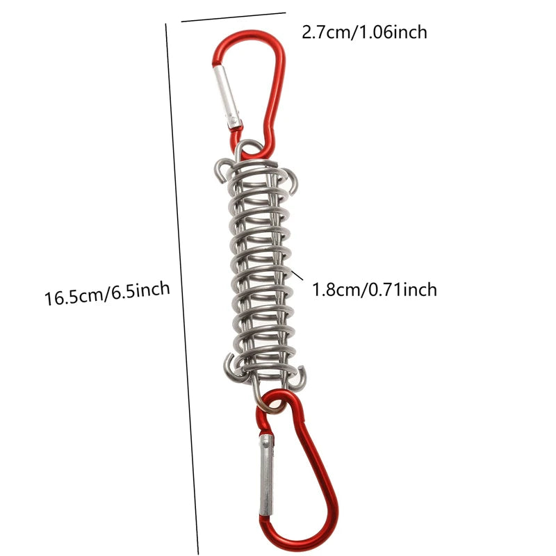Robuste Edelstahl Zelt Spanner mit Karabiner – 2 oder 3 Stück, wetterfest