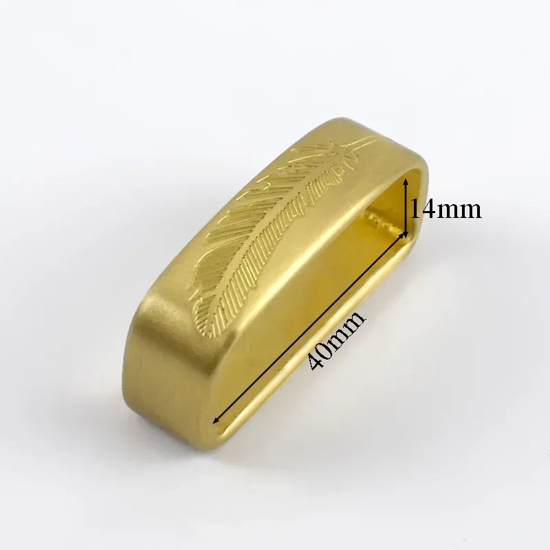 35 40 mm Metall Gürtelschlaufen Kupfer Messing O D Ring Gürtelschnalle