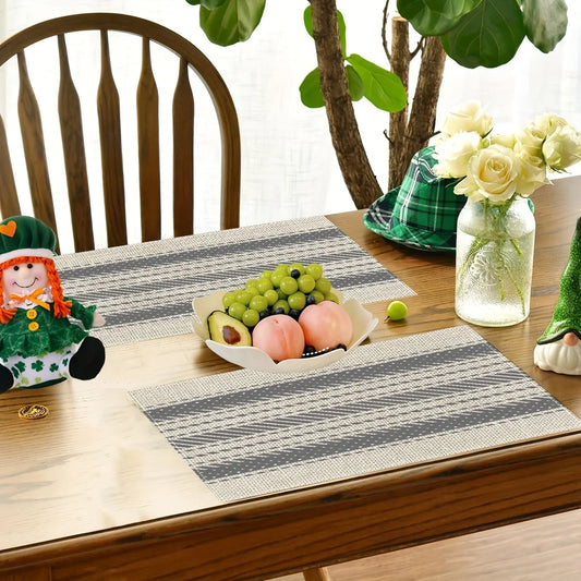 Pflegeleichte Tischsets im nordischen Design wasser- und ölresistent in verschiedenen Sets