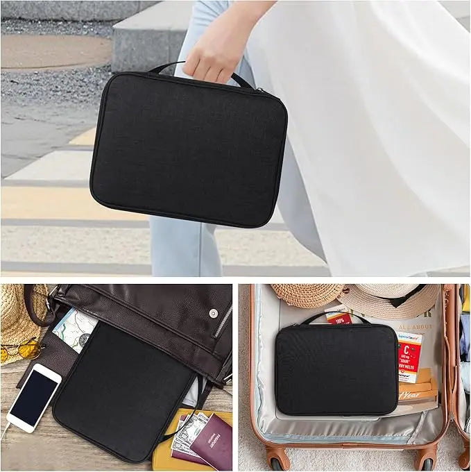 Wasserdichte universelle Uhrenarmband-Organizer-Tasche – Reise-Aufbewahrungstasche mit elastischen Bändern, passend für Apple Watch, Samsung, Huawei und Mo-Yabubest - Home & More