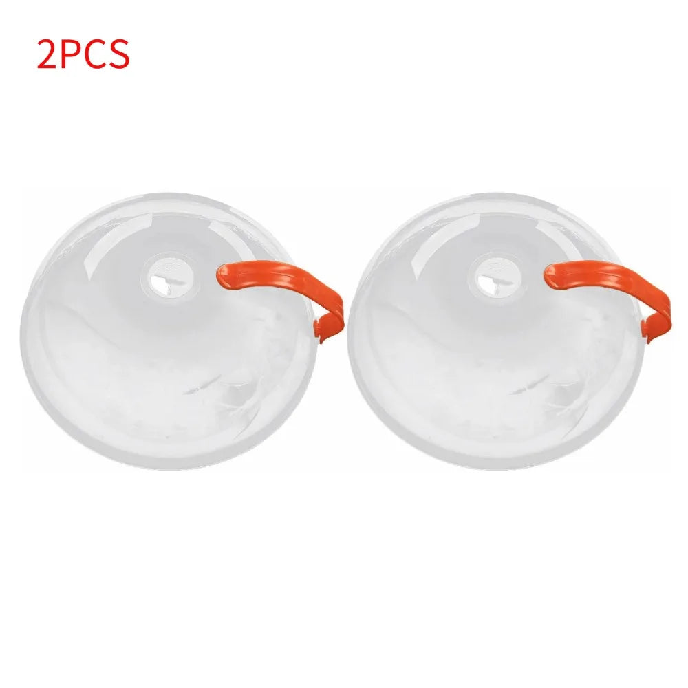 Transparente BPA-freie Mikrowellen-Spritzschutz Abdeckung mit Griff-Yabubest - Home & More