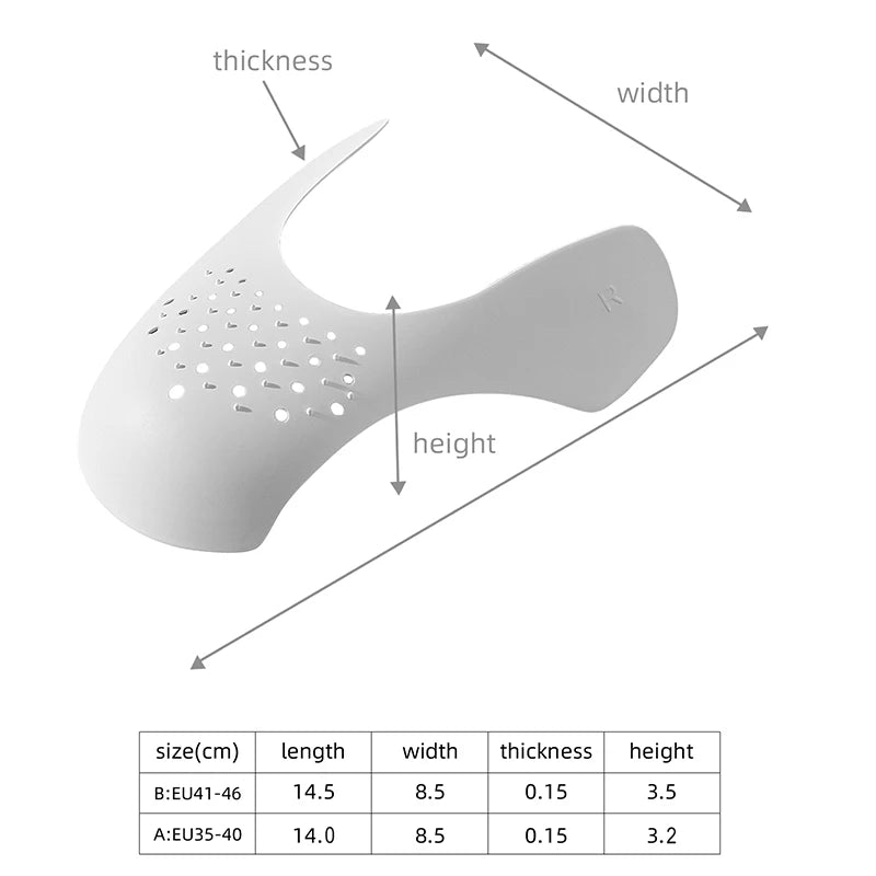 Schutzkappen für Schuhe 1 4 8 16 Paar Anti-Falte Rissvermeidung Einsatz