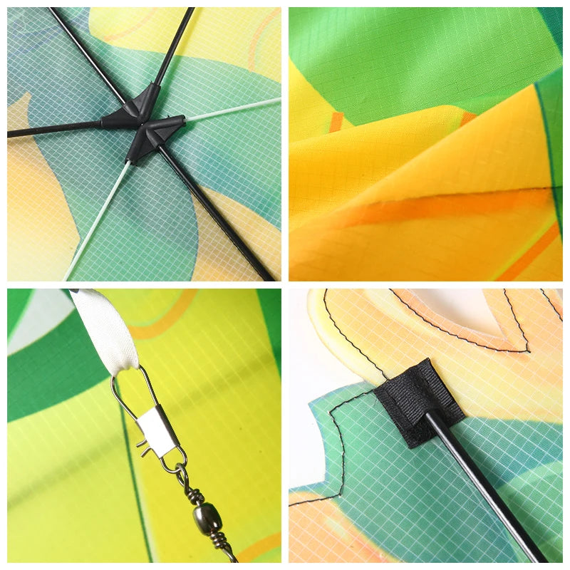 Einfach zu fliegender Cartoon Drachen für Kinder und Erwachsene mit Schnur