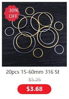 100 teiliges Set Edelstahl Auge Pins in verschiedenen Größen für Schmuckherstellung-Yabubest - Home & More