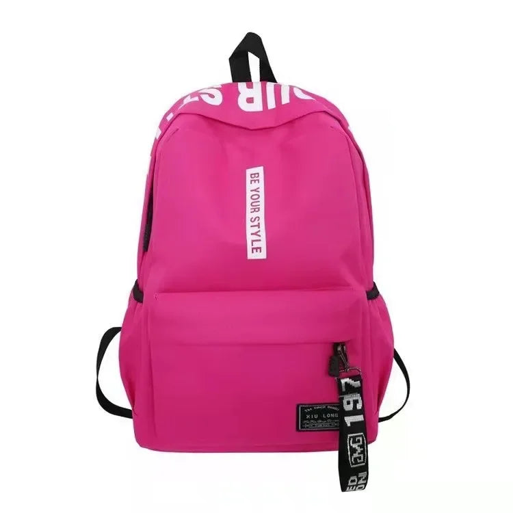 Unisex Großraum-Rucksack 20-35L mit robustem Polyester für Alltag - Schule