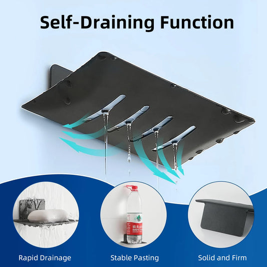 Aluminium Seifenhalter Wandmontage mit Ablauf Badezimmerzubehör
