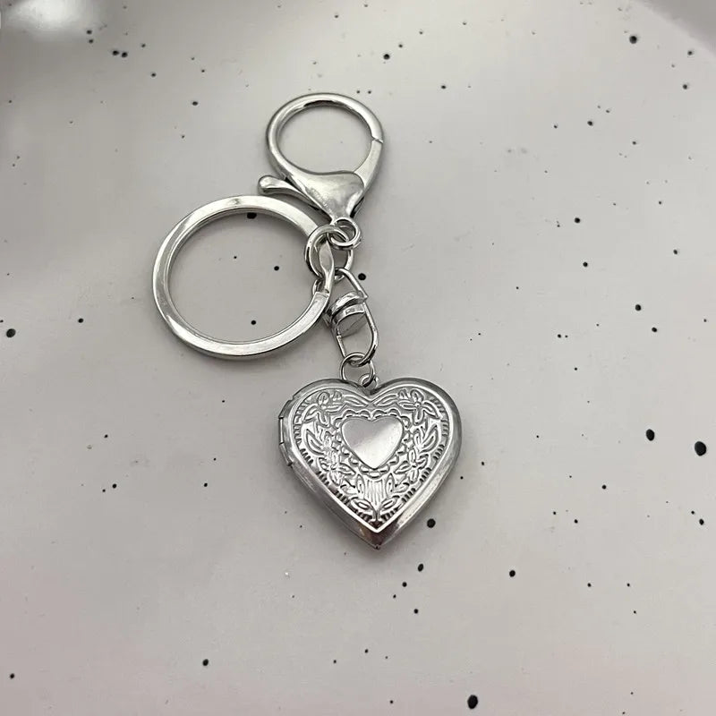 Romantischer Herz Medaillon Fotorahmen Schlüsselanhänger Geschenkidee