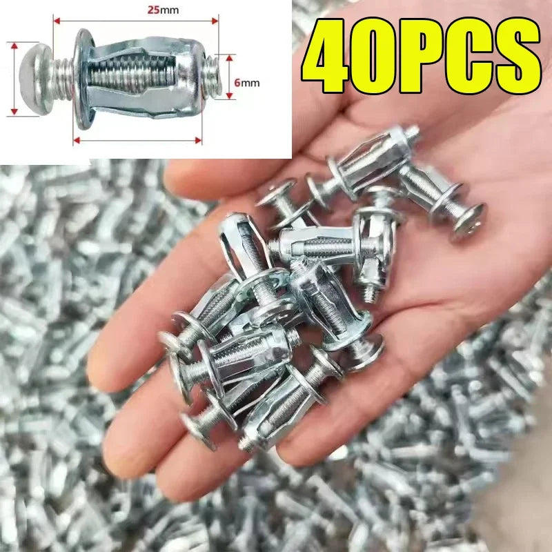M6x25mm Metall Expansions Anker Schrauben für feste Wandbefestigung DIY Projekte